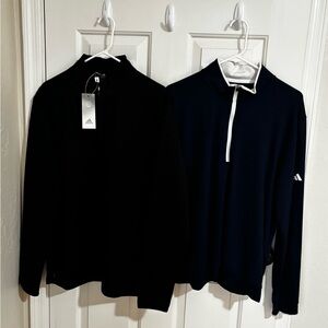 Lot of Two Adidas Quarter-Zip Sweatshirts